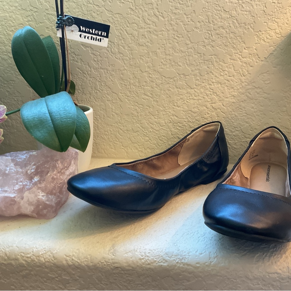 Black  Women's Ballet Flats